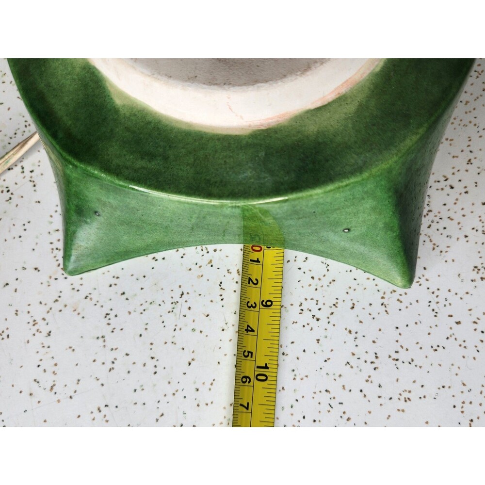 Vintage 1970s Holland Mold Large 17” Ceramic Frosted Christmas Tree W/ Base - Picture 12 of 16